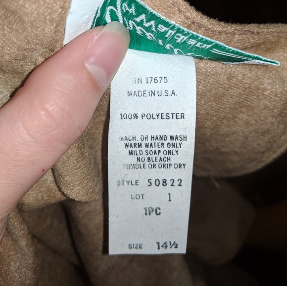 Vintage 70s Tan Brown Midi Dress Size 14.5 - Picture 7 of 7